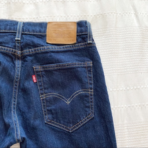 RARE LEVI'S STRAUSS 512 VINTAGE 90'S DARK WASH HIGH WAISTED SKINNY DENIM JEANS - Picture 12 of 12